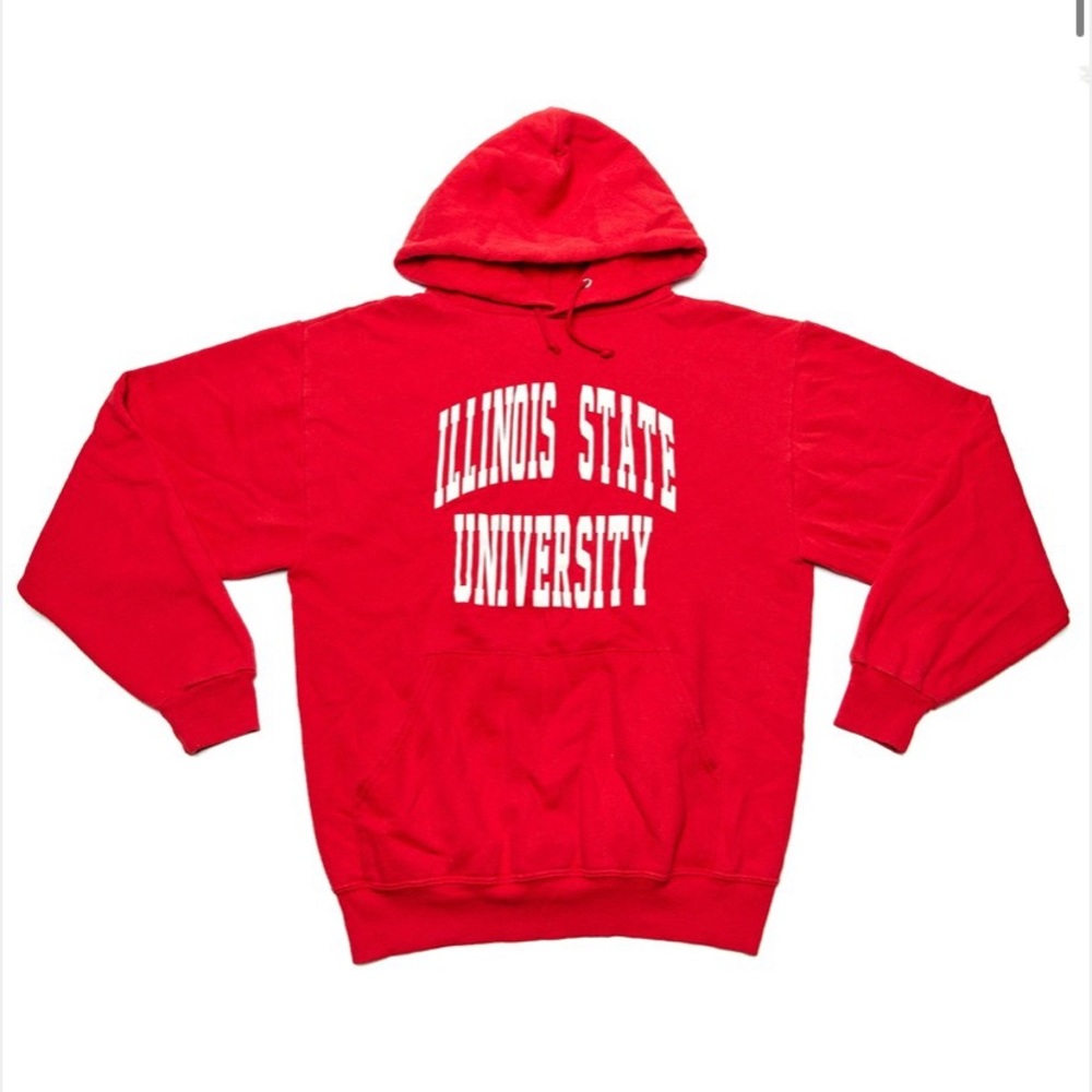 vintage red college hoodie